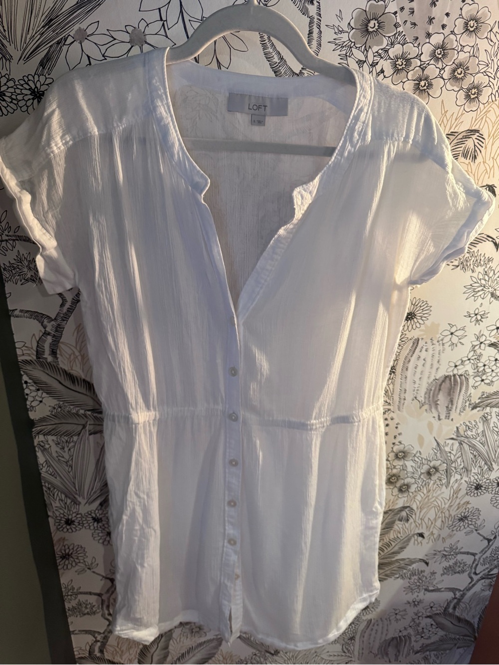 LOFT white beach coverup
